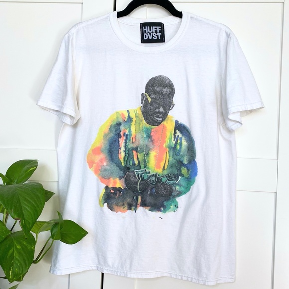 Watercolor NOTORIOUS BIG Hip Hop T Shirt - RARE! - Picture 1 of 4